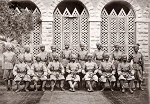 Afridi Gallery: Punjabi, Baluchi and Afridi solders, British Army, c.1905