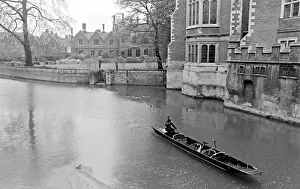 Institutional Collection: Punting on the river, Cambridge University