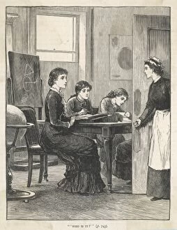Governesses Gallery: PUPILS & GOV NESS (1882)