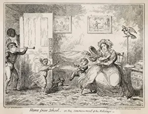 Greeted Prints: PUPILS HOME FROM SCHOOL