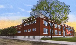 Lafayette Prints: Purdue University, Lafayette, Indiana, USA, Armory Building