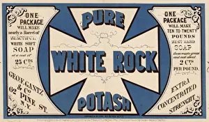 Potash Prints: Pure white rock potash