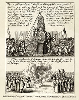 Demonstrations Collection: Puritan demonstrations against monarchy, 1643