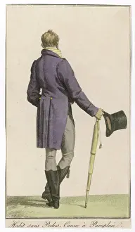 Hessian Prints: Purple Coat / Brolly 1812