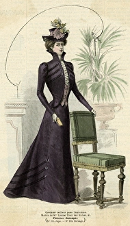 Basques Collection: Purple Open Bodice 1899