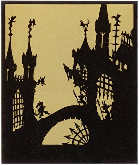Silhouettes Collection: Puss in Boots enters the Rich Magicians castle