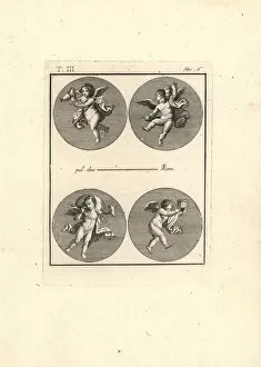 Four putti with symbols of Bacchus