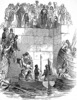 Putting the Mail on the Viceroy, Galway, 1850