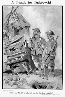 Bert Prints: A Puzzle for Paderewski, by Bairnsfather