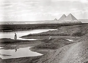 Gizeh Prints: Pyraimids, Giza, Egypt, c. 1880 s