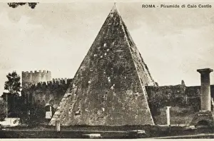 Cestius Prints: Pyramid of Cestius, Rome