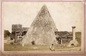 Porta Prints: The Pyramid of Cestius, Rome, Italy