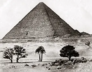 Pyramid Prints: Pyramid Giza, Egypt, circa 1880s