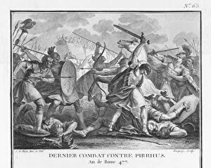 Romans Collection: Pyrrhus fighting the Romans at Beneventum