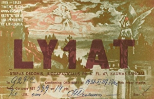 QSL card - Lithaunian Radio Station QSL card - Lithaunian Radio Station