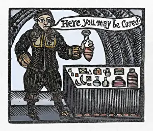 Doctors Prints: Quack doctor - Here you may be cured