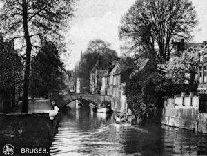 Pont Prints: Quai Vert and Pont du Cheval, Bruges, Belgium