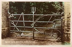 Northampton Prints: Quaint Gate, Moulton, Northampton
