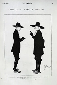 Quaker Collection: Quaker caricature by Phil May