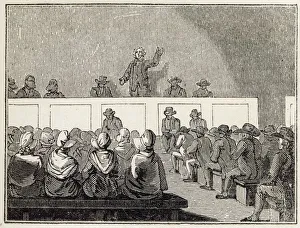 Quaker Collection: A Quaker meeting