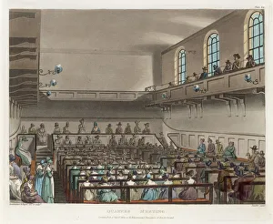 Quaker Collection: Quaker Meeting / R & Pugin
