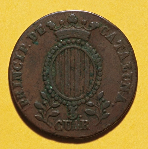 Isabel Gallery: Three quarters. Copper. Barcelona, A?a?A?a?1846. Spain