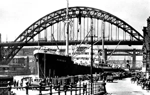 Quayside and bridges, Newcastle Upon Tyne early 1900's