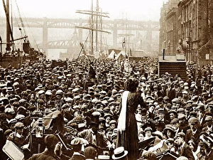 Quayside Market, Newcastle upon Tyne early 1900's