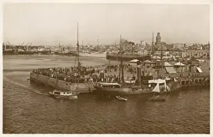 Uruguayan Prints: Quayside - Montevideo, Uruguay