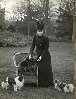 Images Dated 30th December 2010: Queen Alexandra and dogs