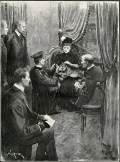 Images Dated 24th October 2019: Queen Alexandra with tiger cub at the London Hippodrome