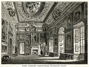 Images Dated 13th November 2018: Queen Carolines drawing room, Kensington Palace, London