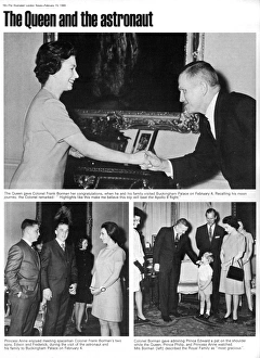 Apollo Gallery: The Queen and Colonel Frank Borman