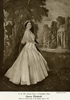 Diamonds Prints: Queen Elizabeth consort 1950