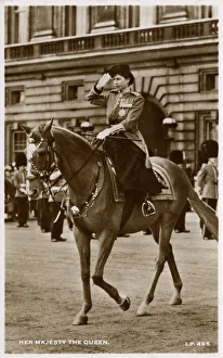 Images Dated 3rd May 2018: Queen Elizabeth II - Attending the Trooping of the Colour