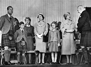 Aberdeen Prints: Queen Elizabeth II at the Braemar Gathering, Scotland