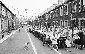 Queen Elizabeth II Coronation Children's Street Party 1953