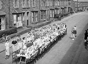 Queen Elizabeth II Coronation Children's Street Party 1953