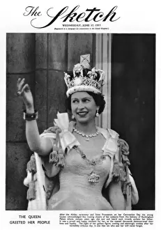 Waving Prints: Queen Elizabeth II on Coronation Day