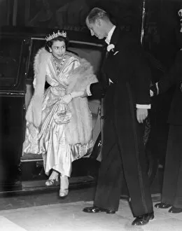 Images Dated 1st November 2011: Queen Elizabeth II and Duke of Edinburgh - film premiere