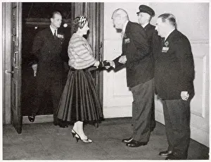 Organised Prints: Queen Elizabeth II and The Duke of Edinburgh are welcomed by Sir Ian Fraser