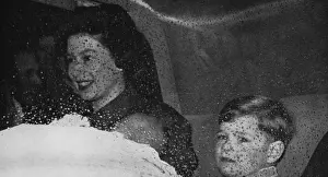 Queen Elizabeth II with newborn Prince Edward
