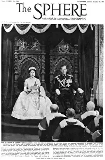 Judges Prints: Queen Elizabeth II North America visit - Ottawa Parliament