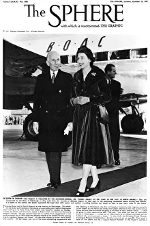 Queen Elizabeth II North America visit - Uplands airport