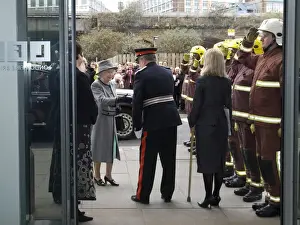 Queen Elizabeth II opening the new LFB Headquarters