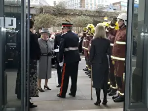 Queen Elizabeth II opening the new LFB Headquarters