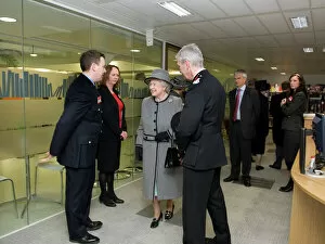 Greeting Collection: Queen Elizabeth II opening the new LFB Headquarters