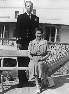 Images Dated 19th September 2011: Queen Elizabeth II and Prince Philip in Malta