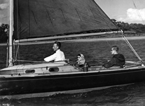 Images Dated 1st March 2012: Queen Elizabeth II and Prince Philip sailing