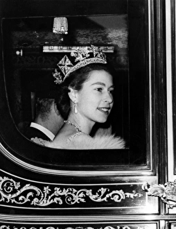 Images Dated 6th July 2011: Queen Elizabeth II travelling to open Parliament